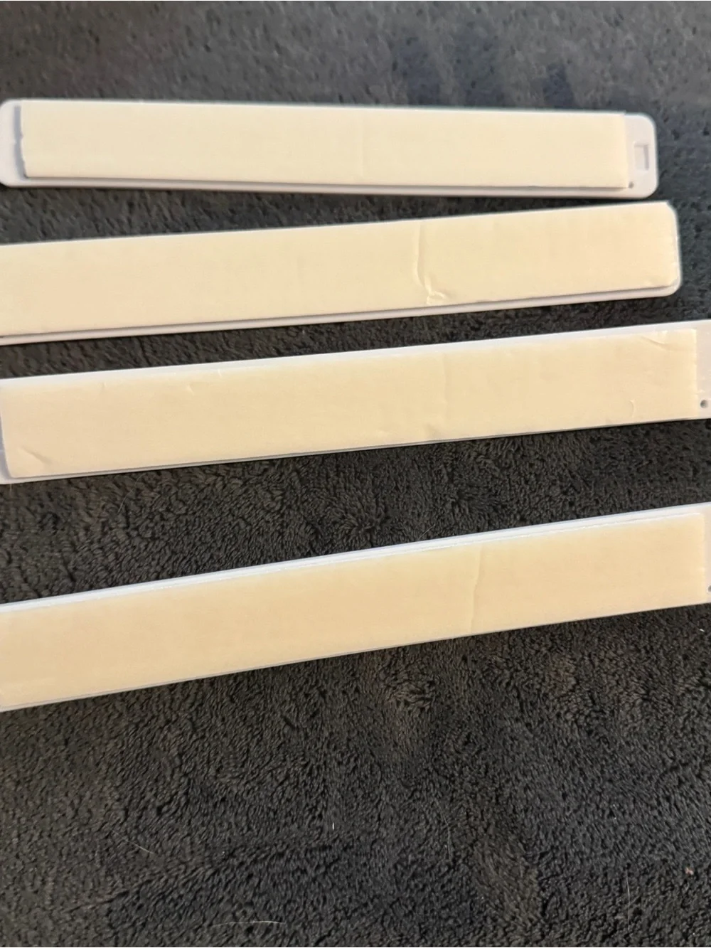 4 White Self Adhesive Necklace Organizer Holders 12 Peg Jewelry Hanger Wall moun